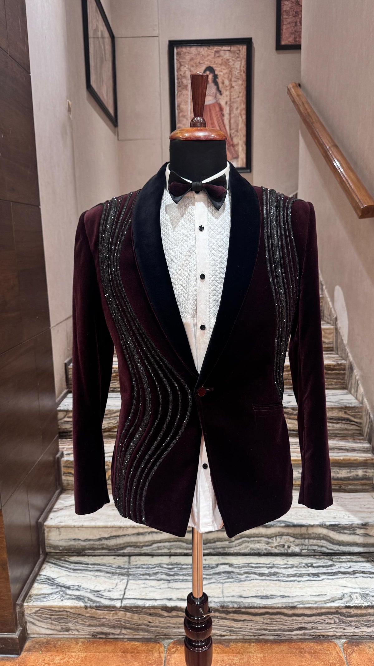 Crimson Curve tuxedo