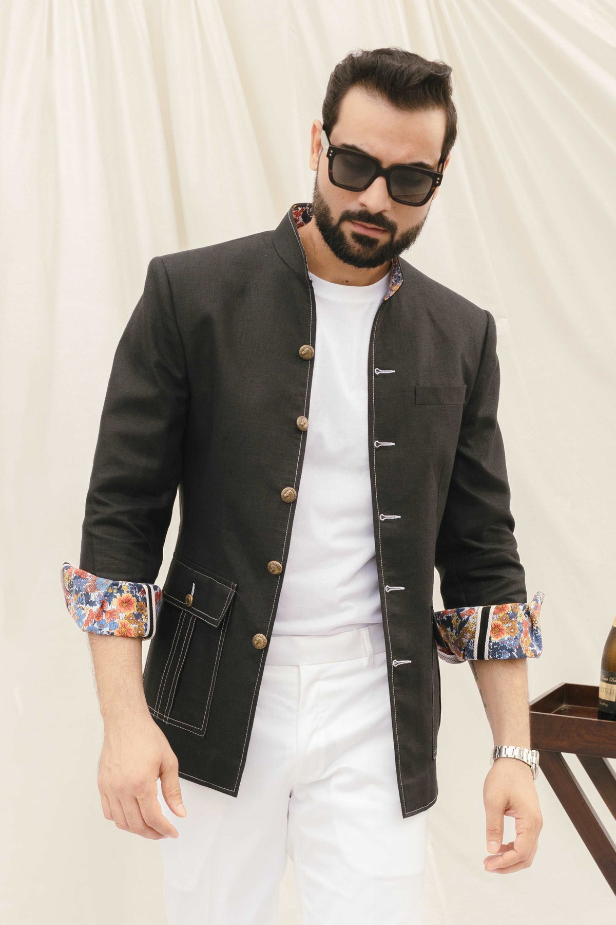 Black Linen Jacket