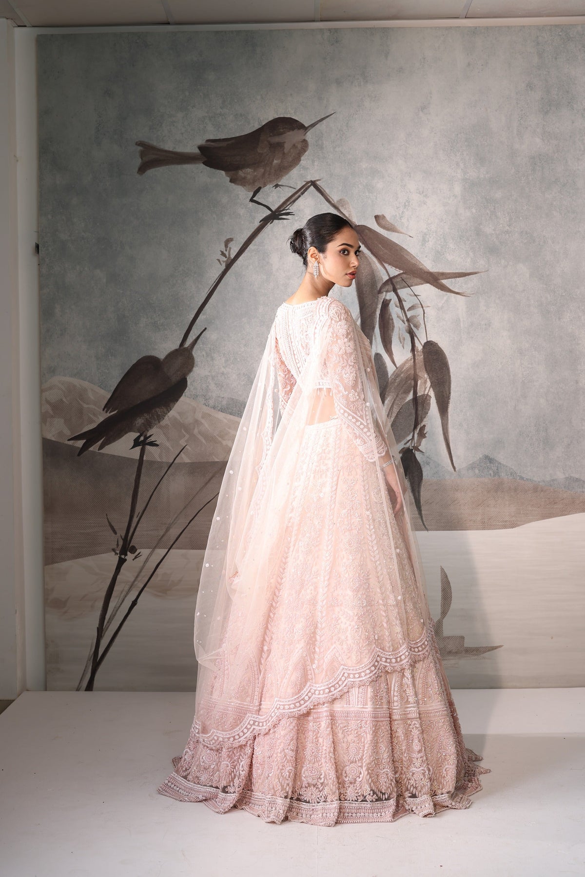 Designer Pink Lehenga with Heavy Embroidery – Wedding Ceremony Outfit