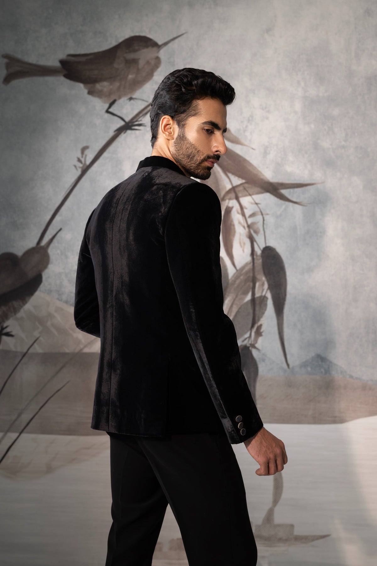 Black Bandgala with elephant design