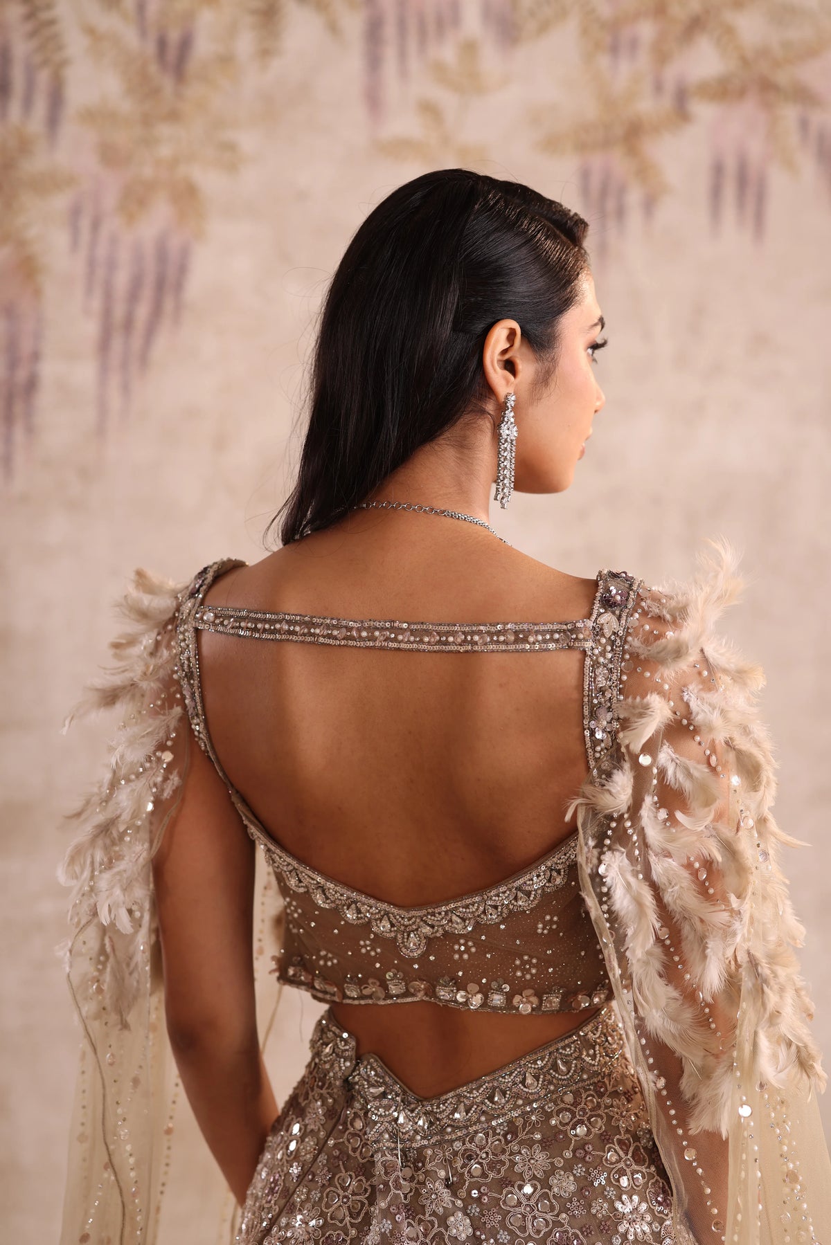 White Embroidered Party Wear Lehenga