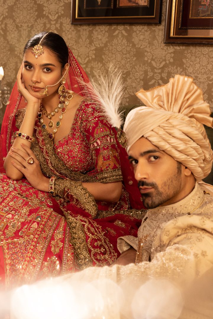 Rose Gold Sherwani for Groom