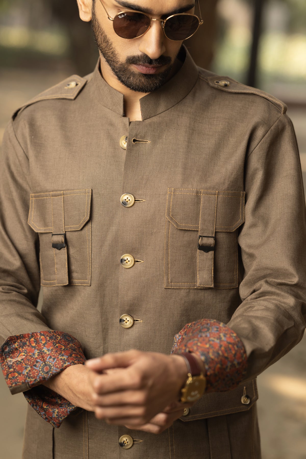 Brown Safari Shirt