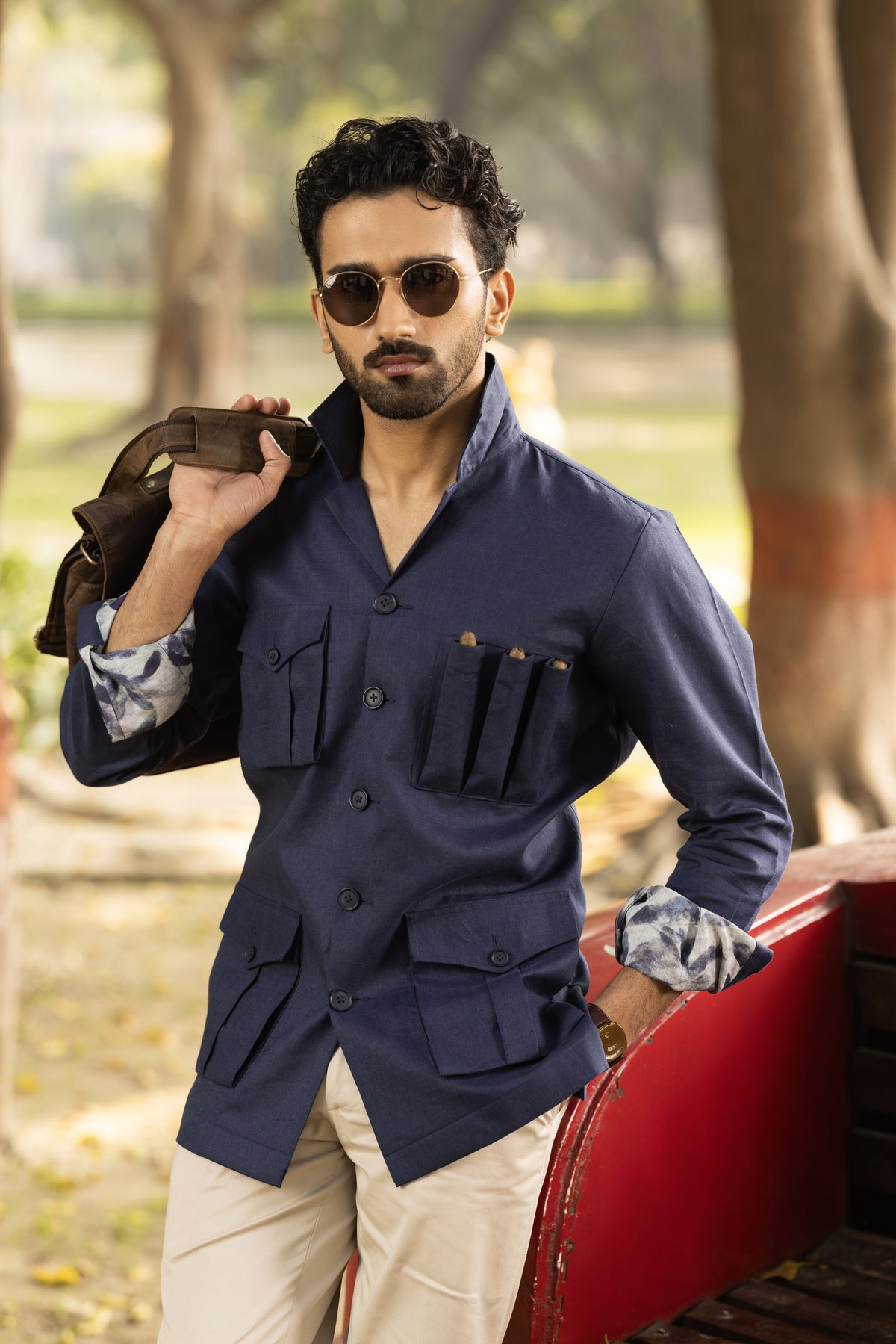 Blue Safari Shirt