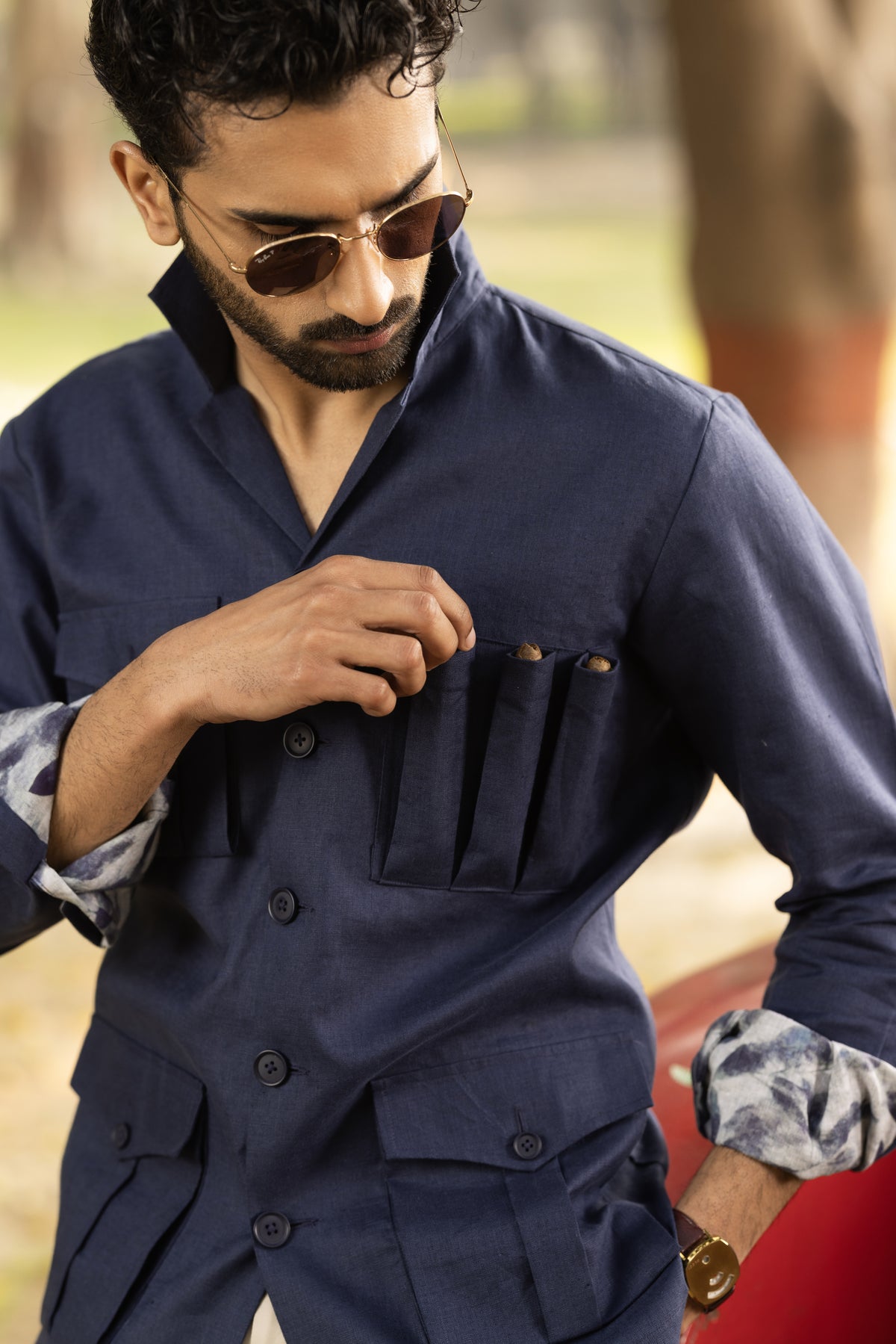 Blue Safari Shirt