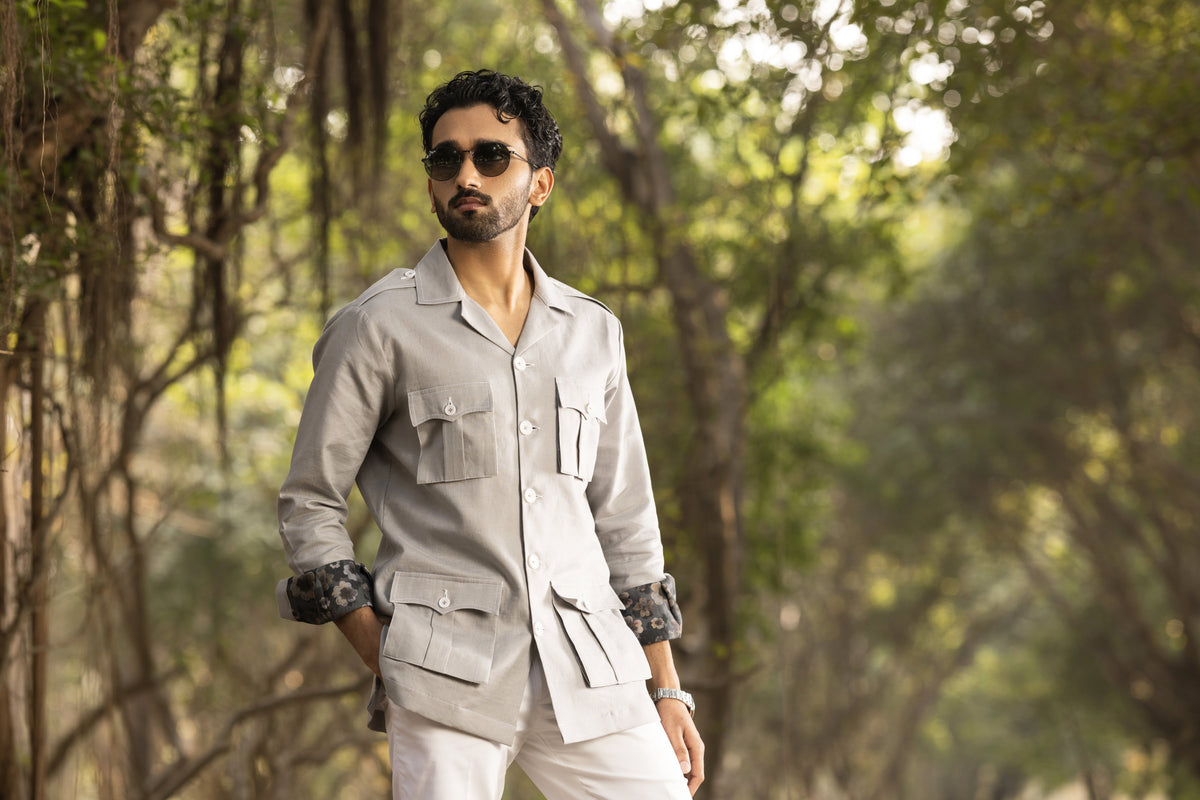 Grey Safari Shirt