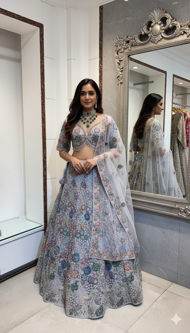 Floral lehenga