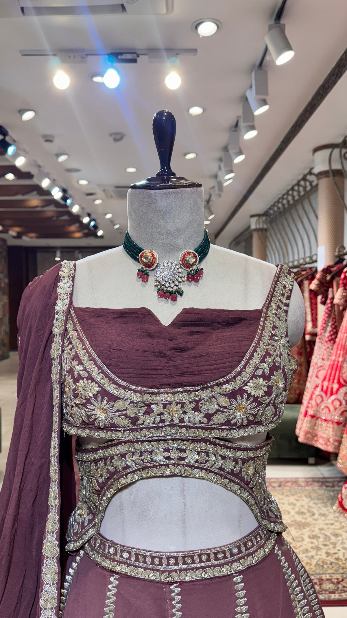 Deep Maroon Lehenga