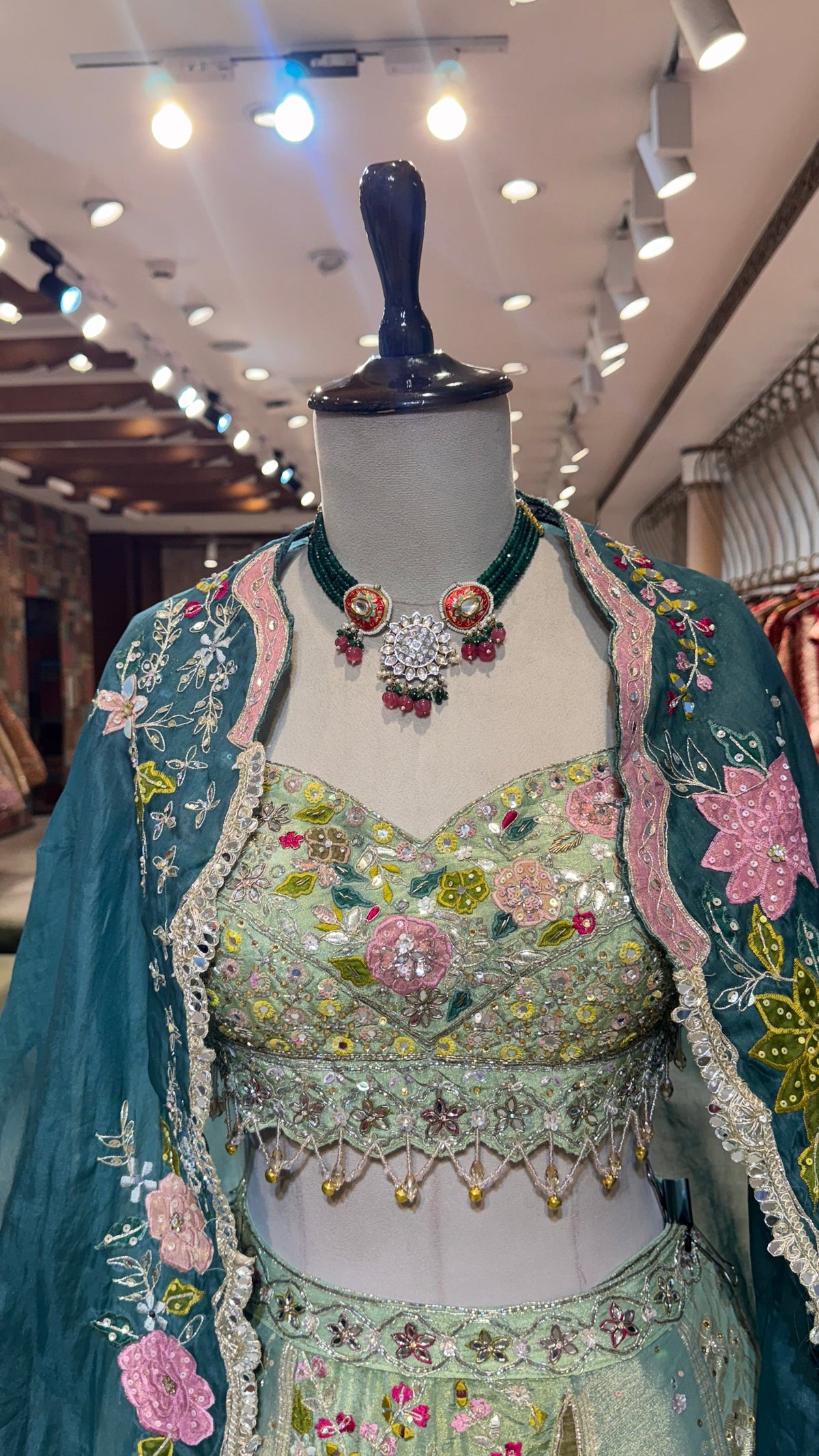 Green Lehenga