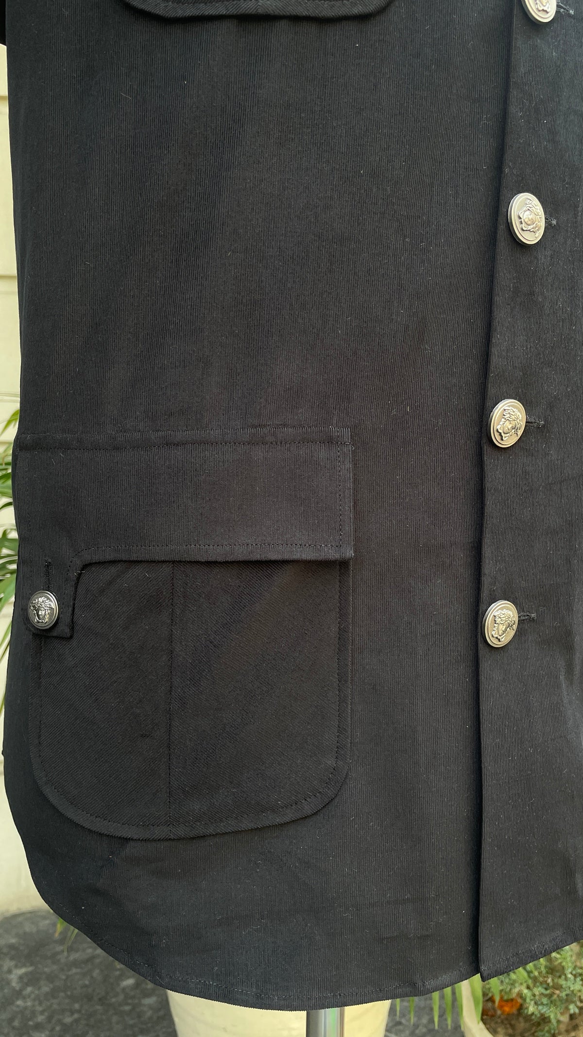 Black Corduroy Shirt for Men