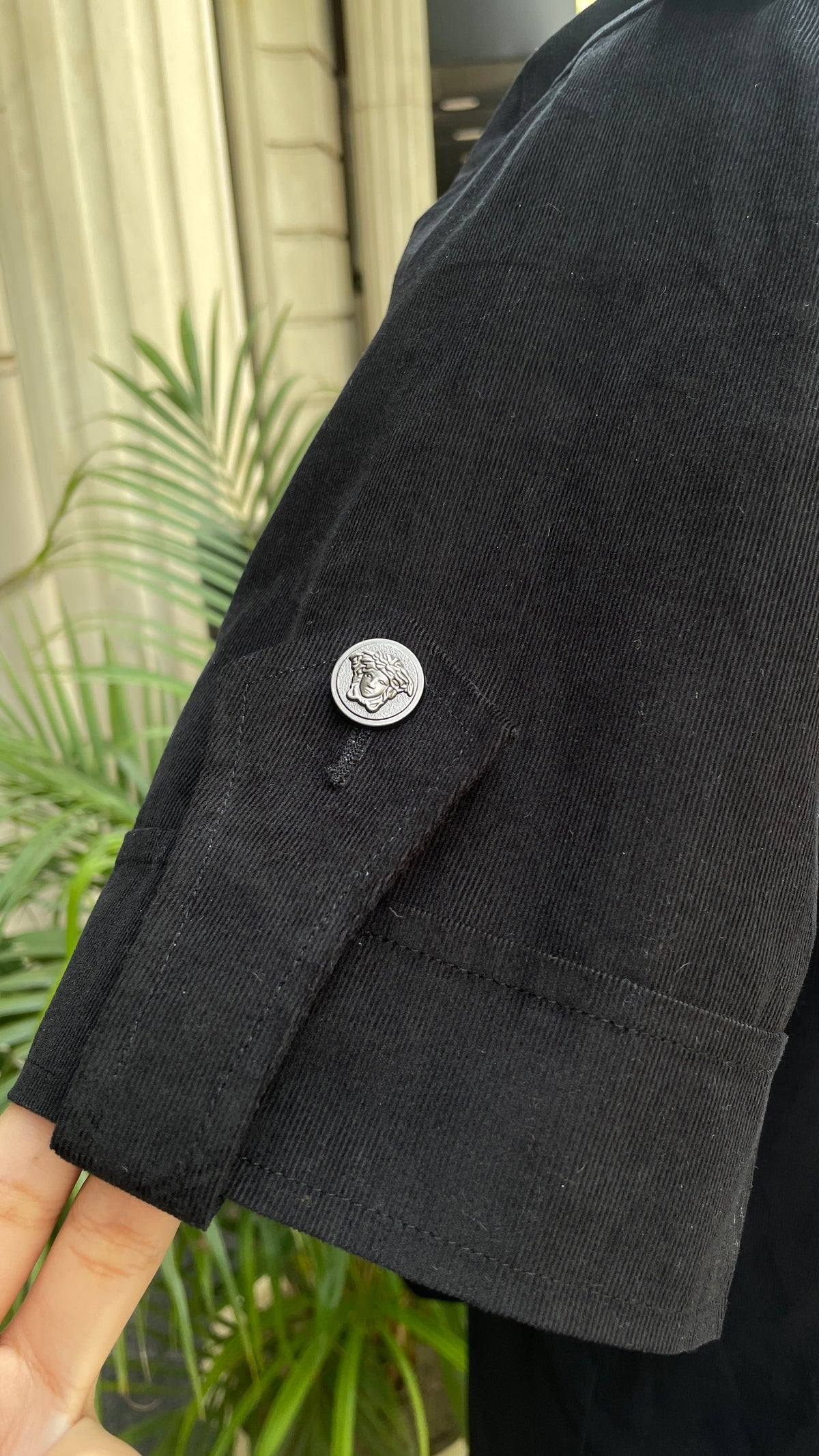 Black Corduroy Shirt for Men