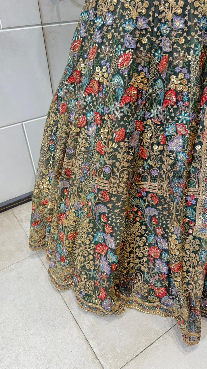 Magical flower lehenga