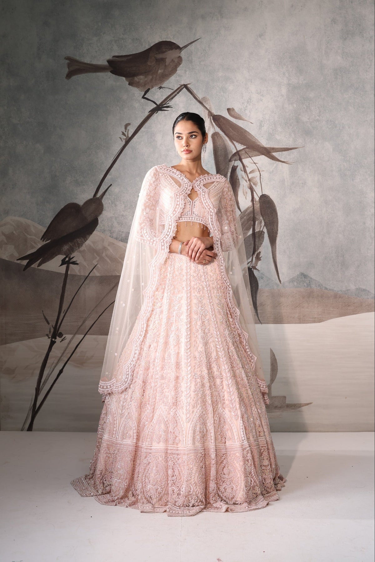 Designer Pink Lehenga with Heavy Embroidery – Wedding Ceremony Outfit