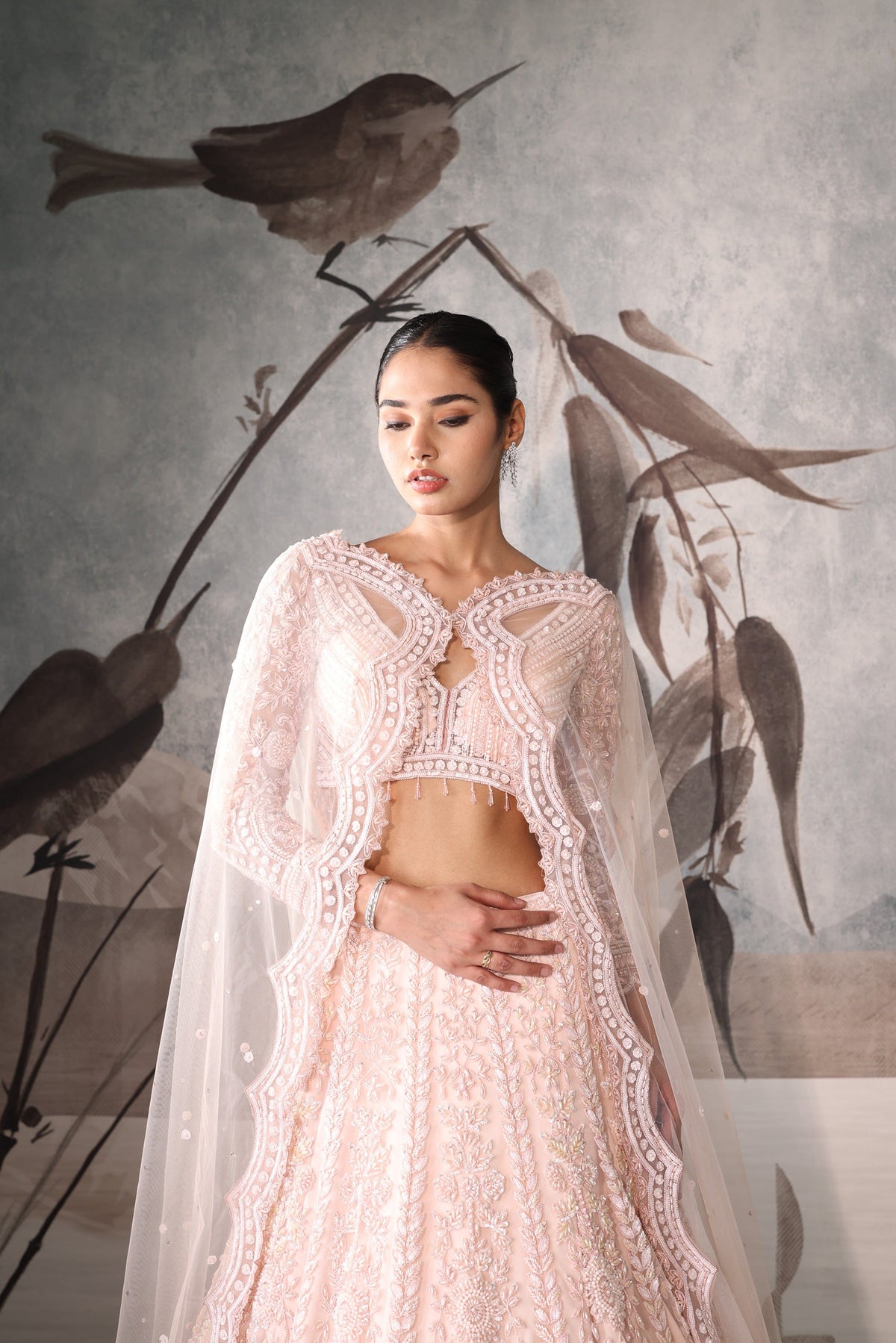 Designer Pink Lehenga with Heavy Embroidery – Wedding Ceremony Outfit