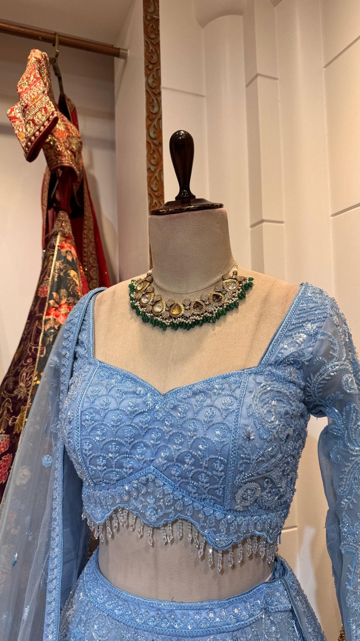 Pastel Blue Lehenga