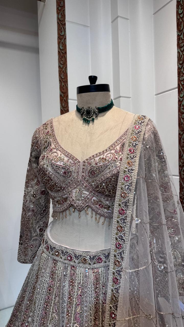 Dusty pink lehenga