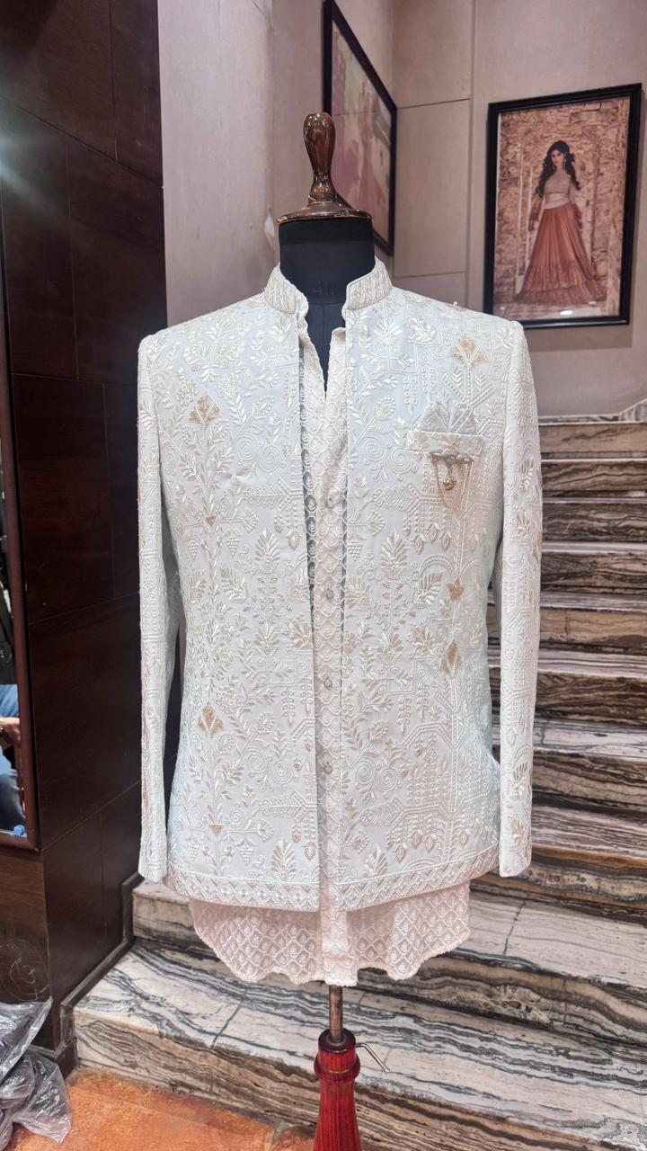 Light blue Indo western